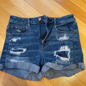 american eagle stretch jean shorts!